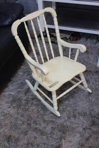 lot 157 image: Kids wooden rocking chair