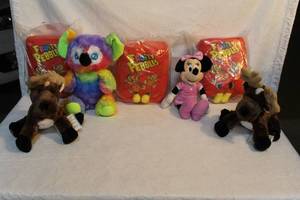 lot 167 image: Plushie lot has 2- Webkinz and 3-fruity pebbles and more see pictures