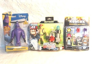 lot 197 image: Disney and Pixar Monsters at Work Tylor Tuskmon action figure.and Roblox Celebrity Collection - Brookhaven Hair & Nails Game-Pack.andFisher-Price Rescue Heroes Billy Blazes action figure set. All unopened