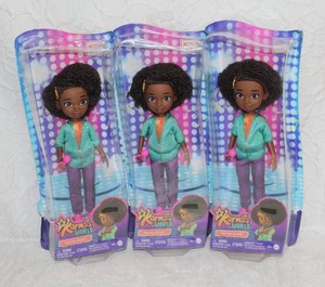 lot 205 image: 3-Karmas World Karma Grant doll. It is a fashion doll inspired by the Netflix animated series Karmas World. Unopened
