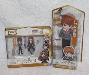 lot 215 image: Wizarding World Magical Minis Ron & Ginny Weasley Friendship Set. And the Wizarding World Harry Potter 8-inch Ron Weasley Fashion Doll. Unopened