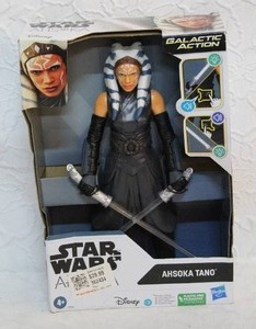 lot 242 image: Star Wars Galactic Action Ahsoka Tano action figure. Unopened