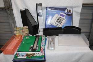 lot 273 image: Office lot phone black metal mesh magazine or file holder folders and so much more see pictures