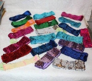lot 285 image: Lot of baby head bands all unused