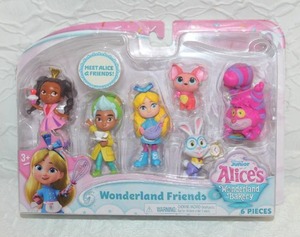 lot 305 image: the Disney Junior Alices Wonderland Bakery Friends 3-inch Figure Set of 6. Unopened