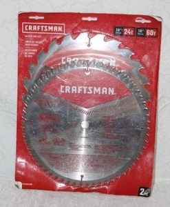 lot 313 image: Craftsman 10-inch miter saw blade 2-pack