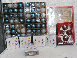 lot 317 image: Christmas lot of ornaments and lights and a cutting board set all unopened