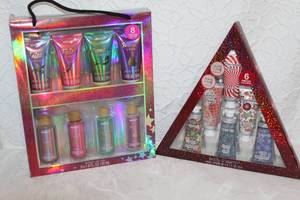 lot 337 image: BFF Beauty Fantasy Bath and Body Gift Set with 8 pieces. And  Body & Earth 6-piece hand lotion gift set  unopened
