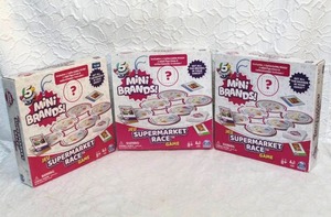 lot 343 image: 3-  Spin Master 5 Surprise Mini Brands Supermarket Race Board Game unopened