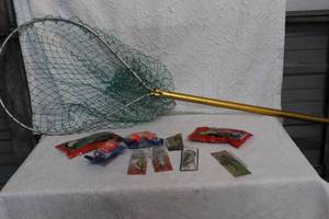 lot 344 image: Fishing net and lures
