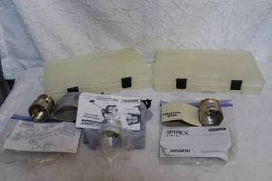 lot 356 image: Spriex spool and flueger spool and spirex spool and 2 storage boxes