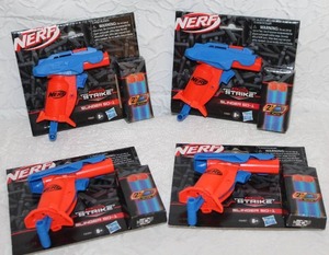lot 382 image: 4-Nerf Alpha Strike Slinger SD-1 toy blaster.  All unopened