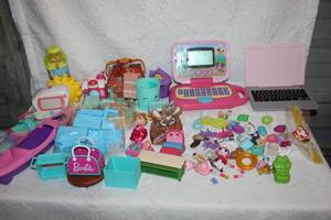 lot 397 image: Lot of previously love toys some unopened as well  dollhouse furniture and much more see pictures