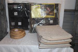 lot 399 image: 2-Patio pal quick brick patio system 10 pack 20 square feet each pack and rugs see pictures