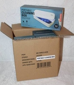 lot 402 image: Box of 4 - portable cleaning boxes