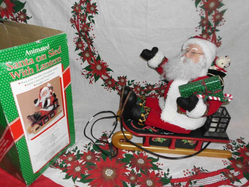 lot 146 image: ANIMATED SANTA ON SLED