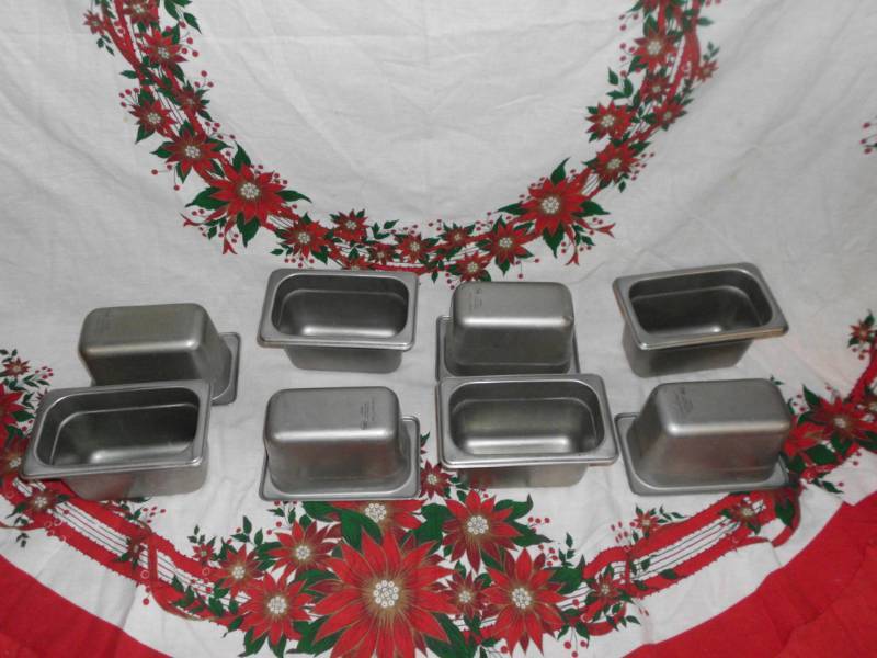 lot 184 image: STAINLESS STEEL STEAM PANS