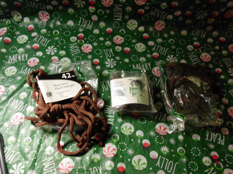 lot 586 image: MACRAME PLANT HANGERS