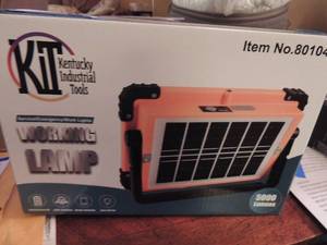 lot 66 image: LED multifunction solar rechargeable work light W TRIPOD