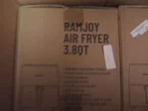 lot 22 image: RAMJOY  3.8L  AIR FRYER  NIB