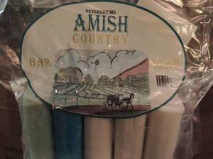 lot 21 image: PETERSHEIMS  AMISH BAR SOAP  - 5 PACK   NEW