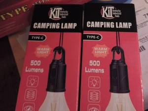 lot 67 image: KIT Rechargeable camping bulb   TYPE-C  QTY 2