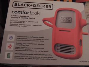 lot 65 image: Black and Decker cordless wearable cool  heat device