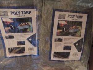 lot 80 image: POLY TARPS  6 X 8 FT.  Qty 2
