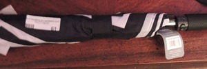 lot 61 image: LARGE BLACK  WHITE UMBRELLA - W BAG  NEW  BY GOGO