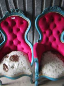 lot 25 image: Very beautiful padded sitting chairs  qty2