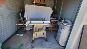 lot 21 image: HITACHI C10FL TABLESAW WITH BUILT IN STAND-LARGE