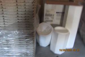 lot 181 image: WINE BOTTLE SHIPPING INSERTS FOR 3 EA PER LAYER, 1BOX FOR SHIPPING TWO WINE BOTTLES AND STYROFOAM INSERTS