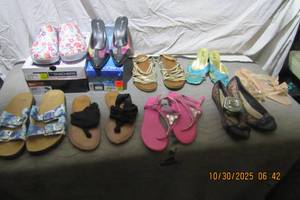 lot 117 image: womens sandals sizes 8 -10