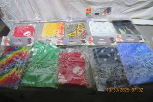 lot 112 image: BANDANAS 3 PACK -STILL SEALED