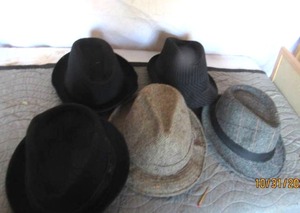 lot 92 image: FEDORA STYLE HATS