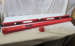 lot 135 image: STARRETT 4 FOOT LEVEL IN CASE