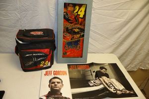 lot 63 image: Jeff Gordon Book, lunch cooler, and wall clock Limited Edition