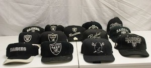 lot 121 image: Oakland Raiders ball caps