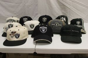 lot 122 image: Oakland Raiders ball caps