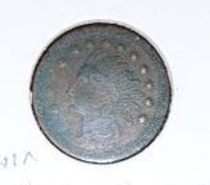 lot 161 image: 1863 Indian Head penny from Civil War - Union Exchange 218 Vine St.