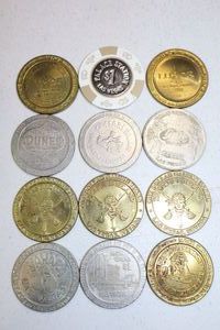 lot 166 image: Casino tokens