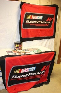 lot 146 image: Nascar blankets, #88 toy car, stickers and more