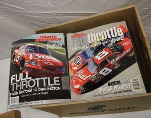 lot 187 image: Magazines Full Throttle, Nascar Preview and Press, Sports Illustrated