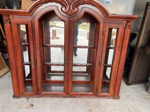 lot 234 image: Newly added....China hutch top  63