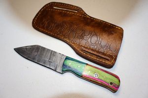 lot 70 image: Reverse Tanto blade with sheath