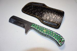 lot 77 image: Cowboy Bull Cutter knife with sheath