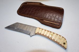 lot 80 image: Reverse Tanto blade with sheath
