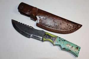 lot 95 image: Hunting knife with sheath