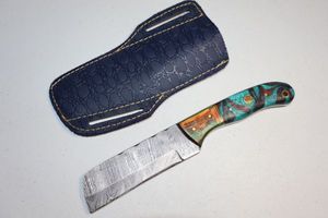 lot 98 image: Sheepsfoot knife with sheath