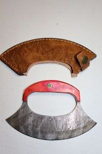 lot 103 image: Ulu knife with sheath